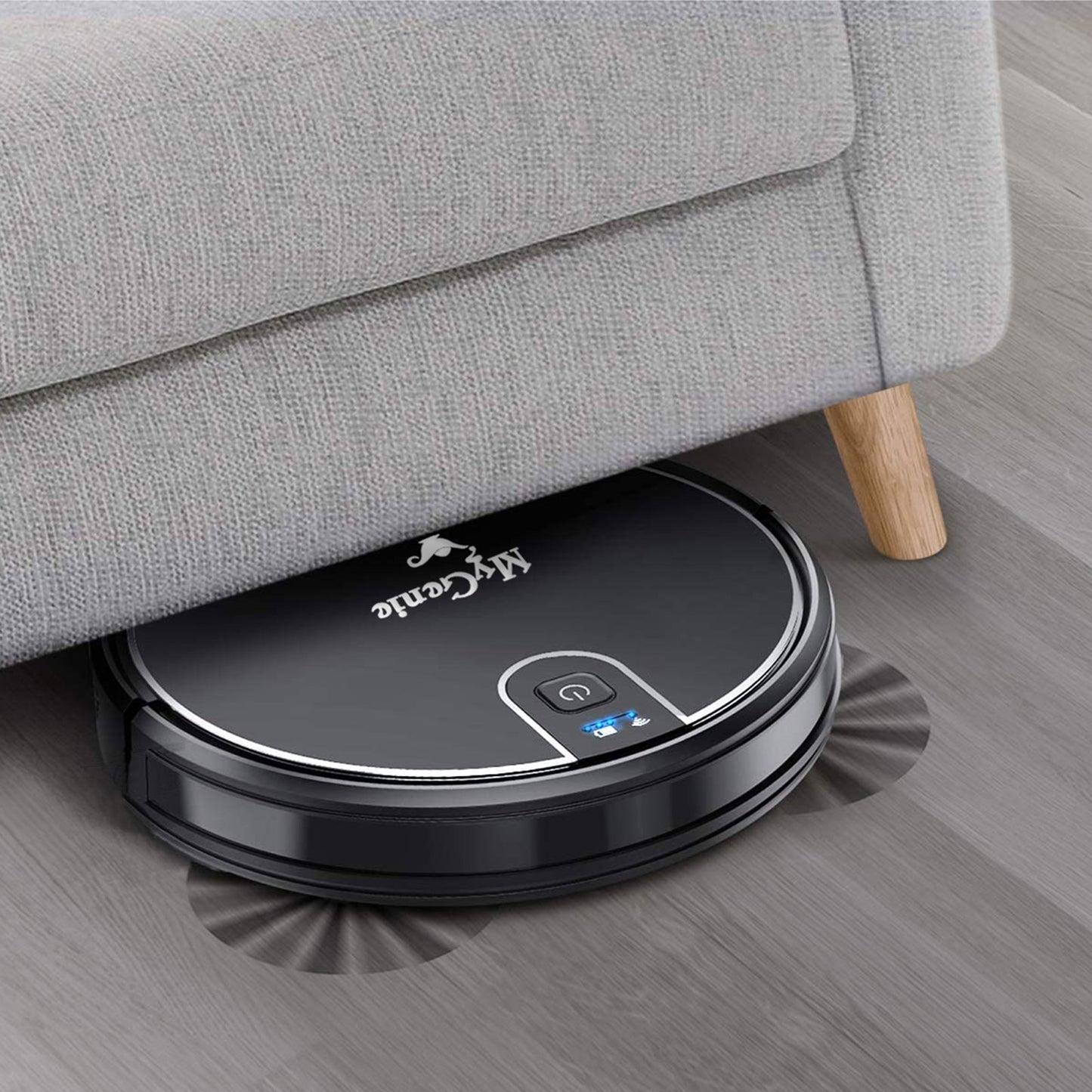 MyGenie XSonic Wifi Pro Robotic Vacuum Cleaner Carpet Wet Dry Mopping Black