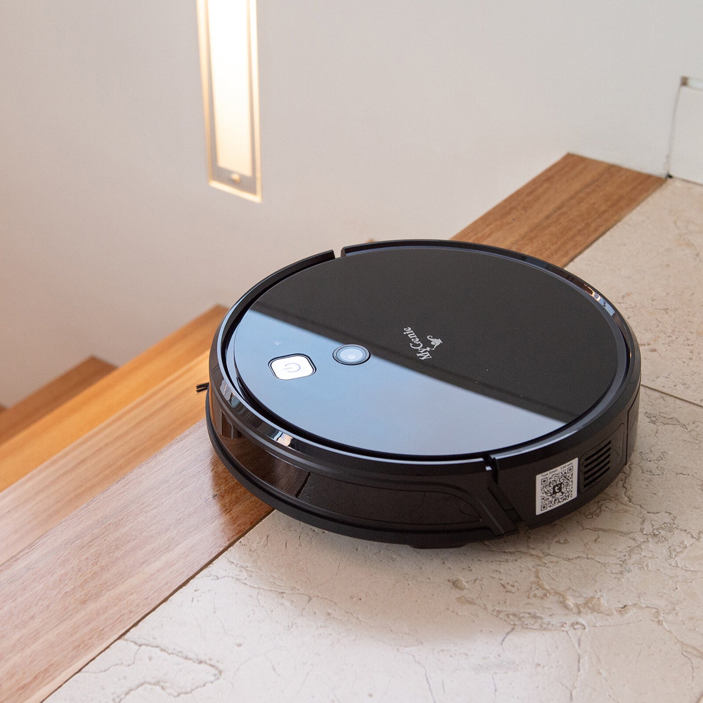MyGenie V-MAX 3000 Robotic Vacuum Cleaner VSLAM Technology Wi-Fi Control Black
