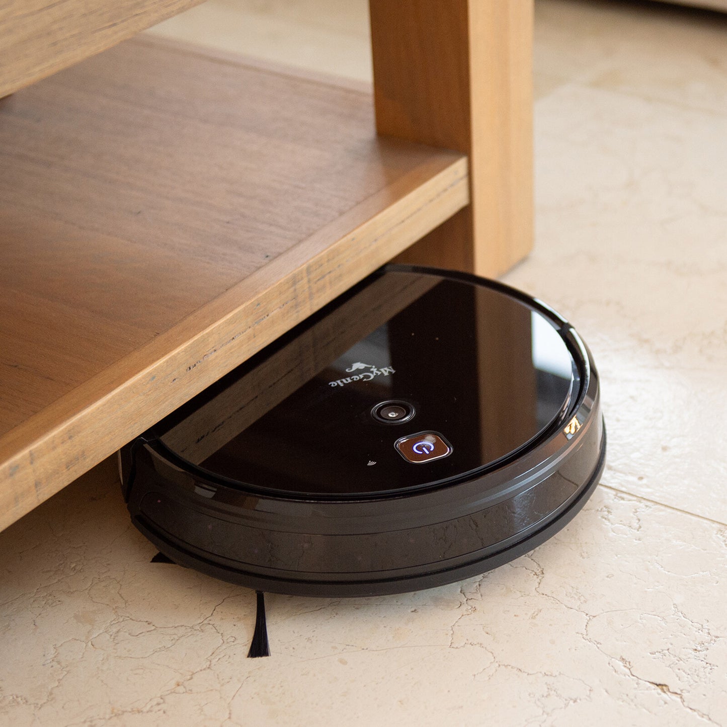 MyGenie V-MAX 3000 Robotic Vacuum Cleaner VSLAM Technology Wi-Fi Control Black