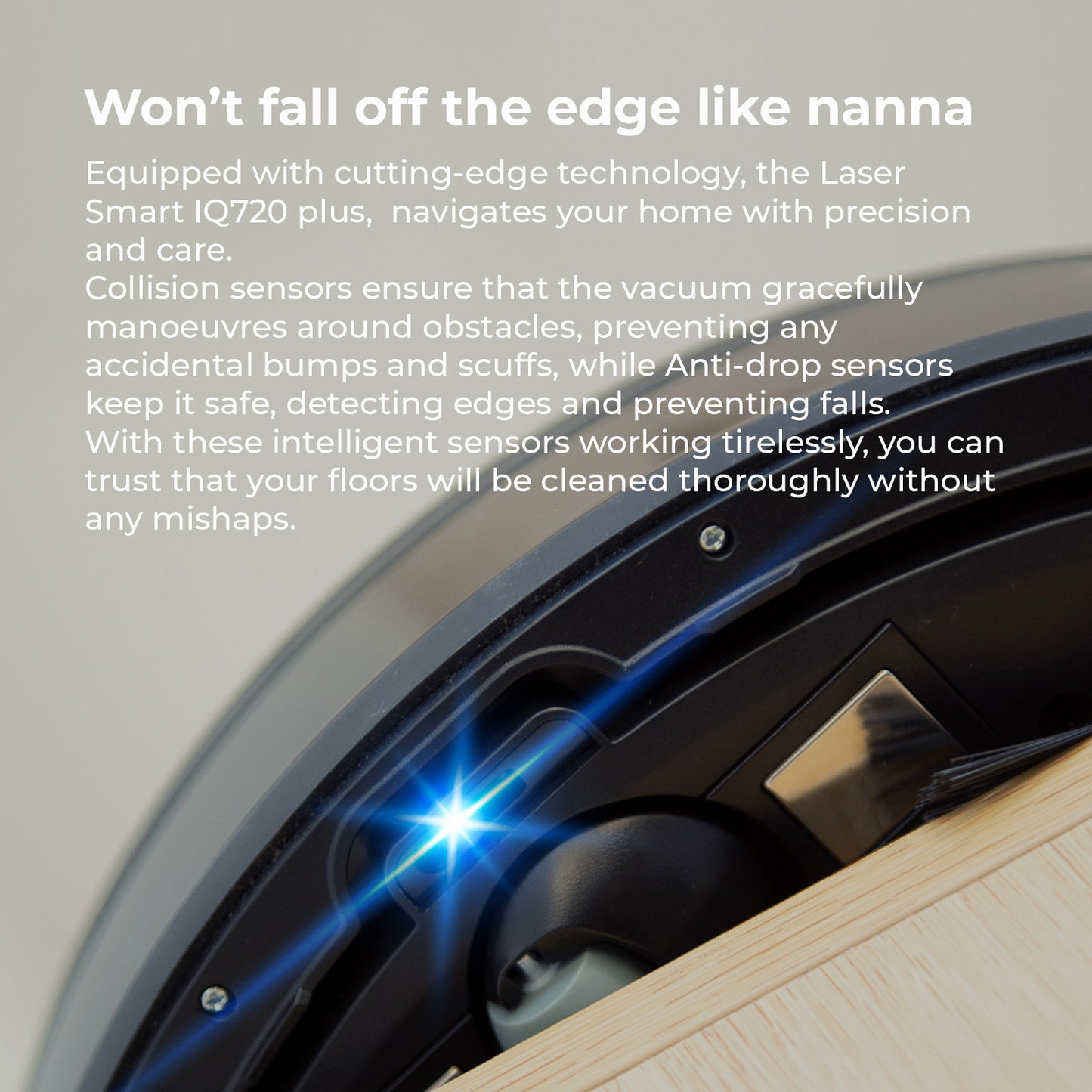 MyGenie Laser Smart IQ720+ Robot Vacuum + LiDAR Tower Dock