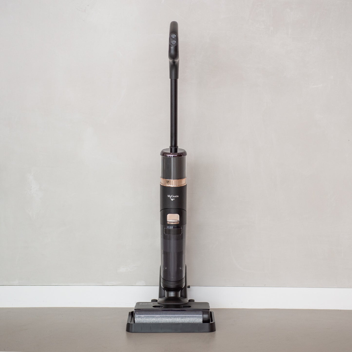 MyGenie Zeus Cordless Wet And Dry Floor Cleaner Voice LCD Screen Bullet Grey