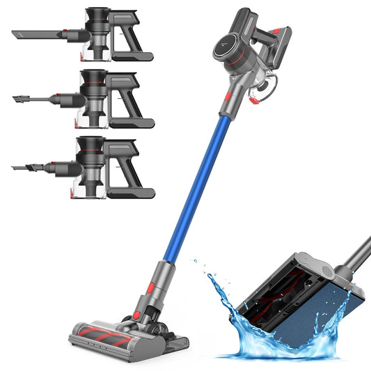 MyGenie Monster Pro Stick Vac with Mop - Blue