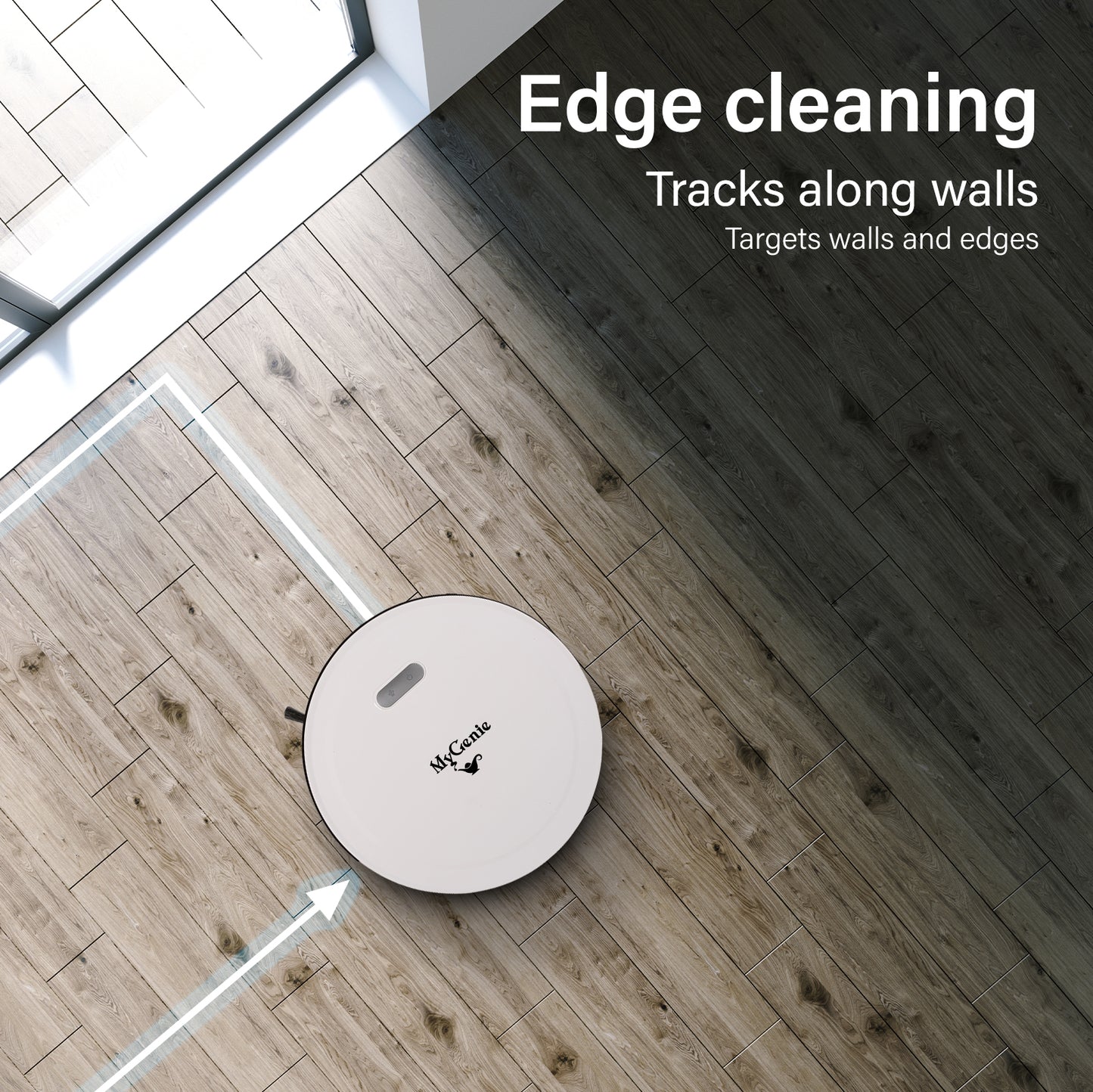 MyGenie Smart Robot Vacuum, App Control, Carpet & Hard Floors, Auto