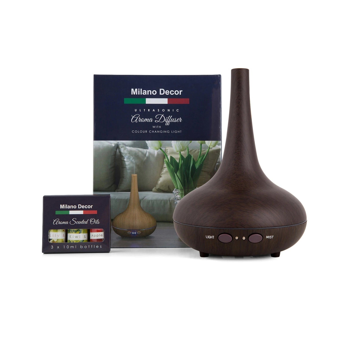 MyGenie ZX1000 Robot Vacuum & Mop + Bonus Aroma Diffuser with 3 Oils