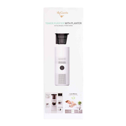 MyGenie 2-in-1 Tower Air Purifier with Planter, Wi-Fi HEPA Filtration