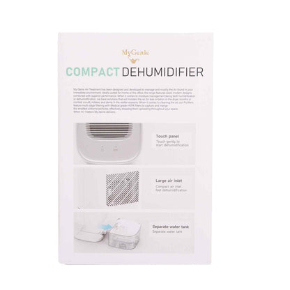 MyGenie Compact 1L Dehumidifier, LED Display, Portable Design