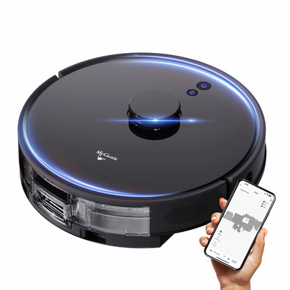 MyGenie Laser Sonic AI Robot Vacuum & Mop, Smart Mapping, HEPA, Wet/Dry