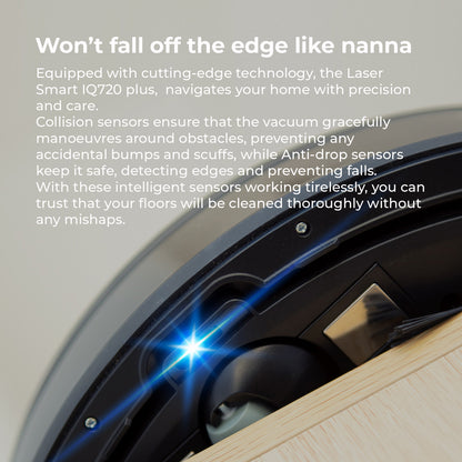 MyGenie Laser Smart IQ720+ Robot Vacuum + LiDAR Tower Dock