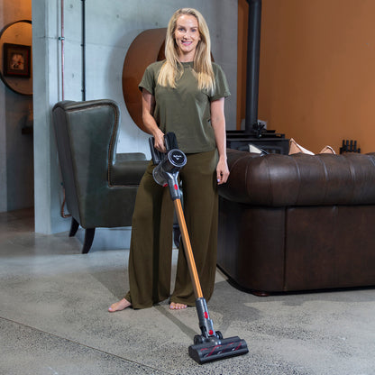 MyGenie X-Lite HYDRA Glide Pro Cordless Vacuum & Mop, LED, HEPA Filter