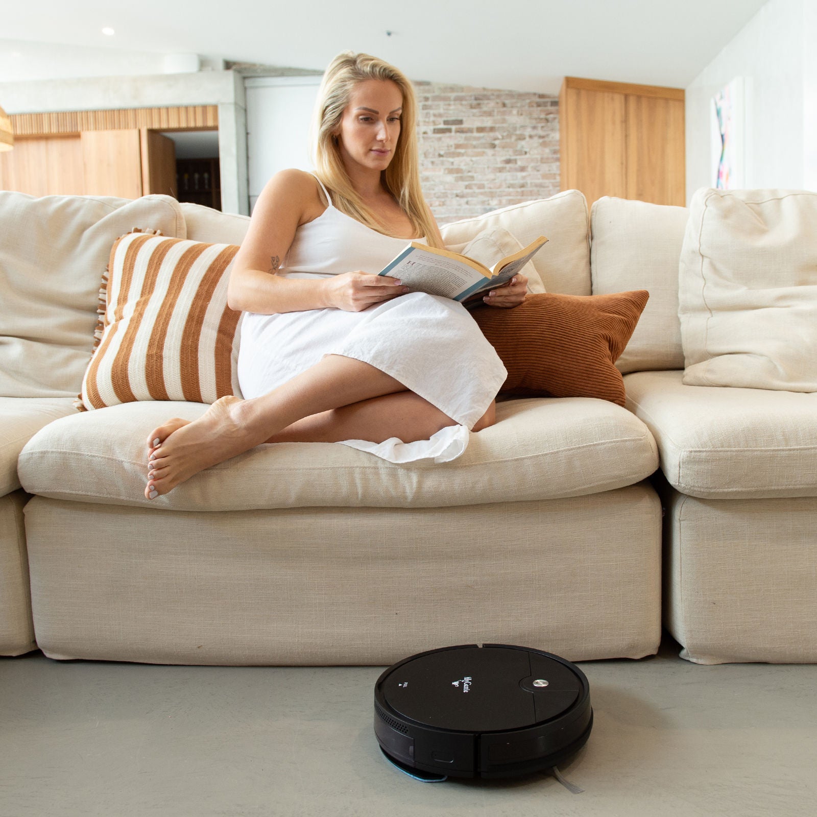 Robot vacuum and mop in fashion one