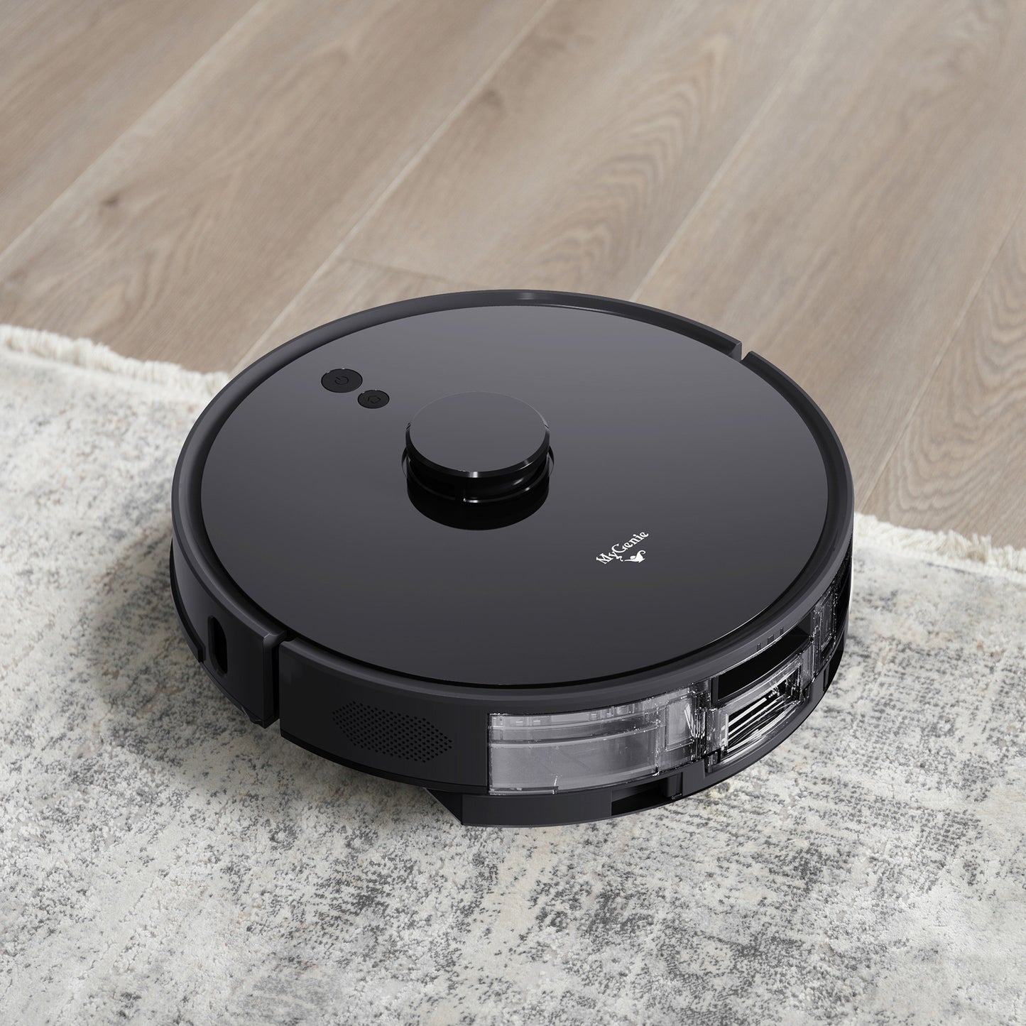 MyGenie OPtiX XR600 Robotic Vacuum Wet Mop Lightstream Technology Black