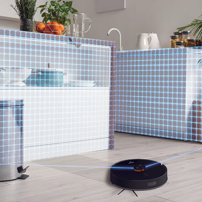MyGenie IQ1000 Self-Empty Robot Vacuum + LiDAR Tower Dock, HEPA Filter