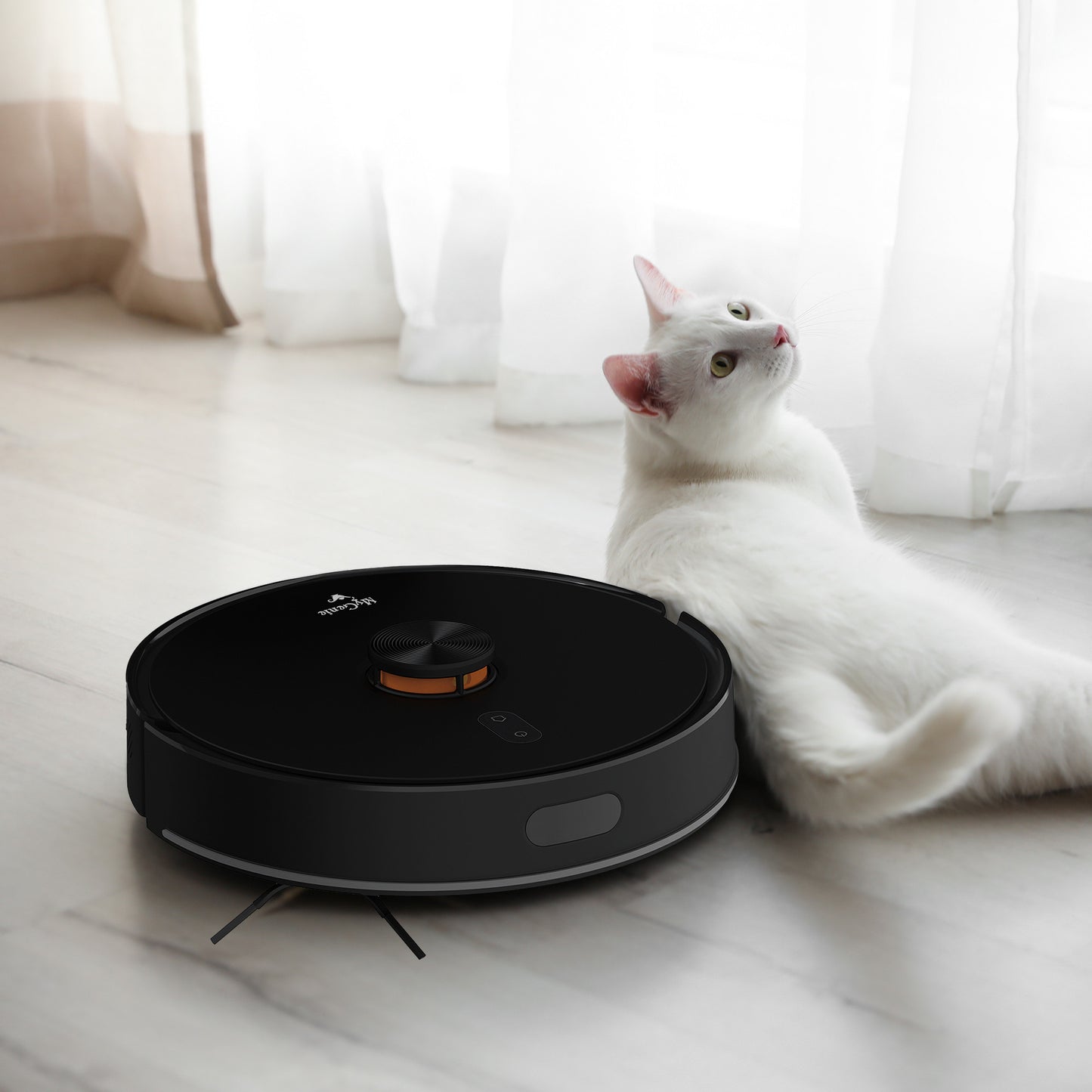 MyGenie IQ1000 Self Empty Robotic Vacuum Cleaner + Tower Lightstream LIDAR Black