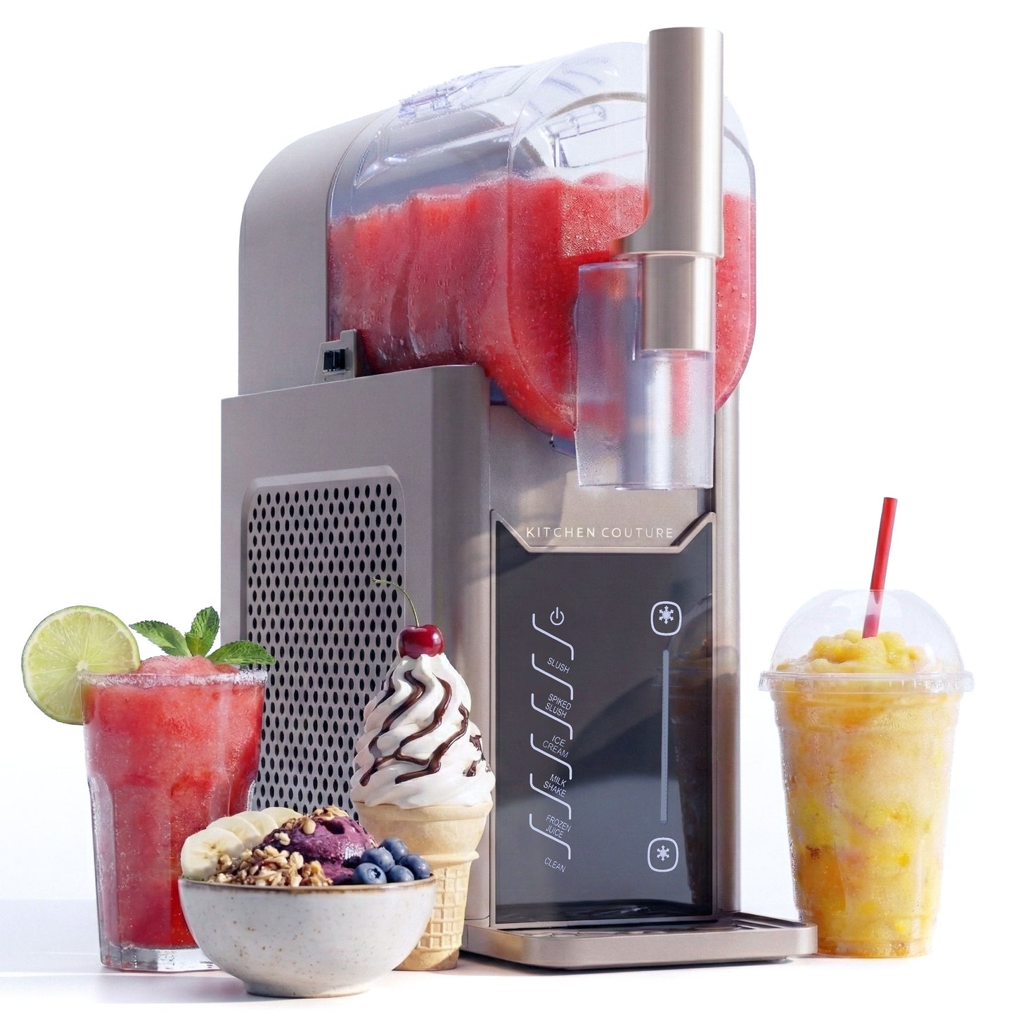 Kitchen Couture 2L Slushie & Soft Serve Maker, No Pre-Freezing, Digital Touch