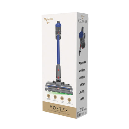 MyGenie Vortex Stick Vacuum & Mop, Dust Spotting Tech, HEPA, Cordless