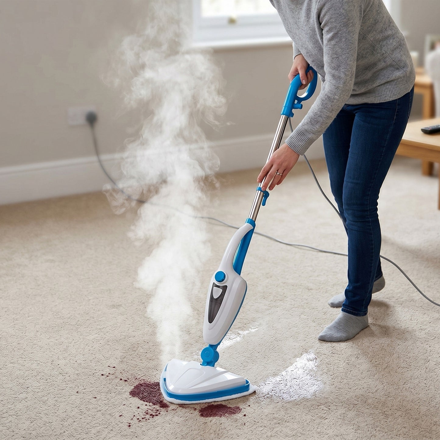 MyGenie Vortex 10-in-1 Steam Mop, 1400W Multi-Surface Cleaner & Handheld Steamer