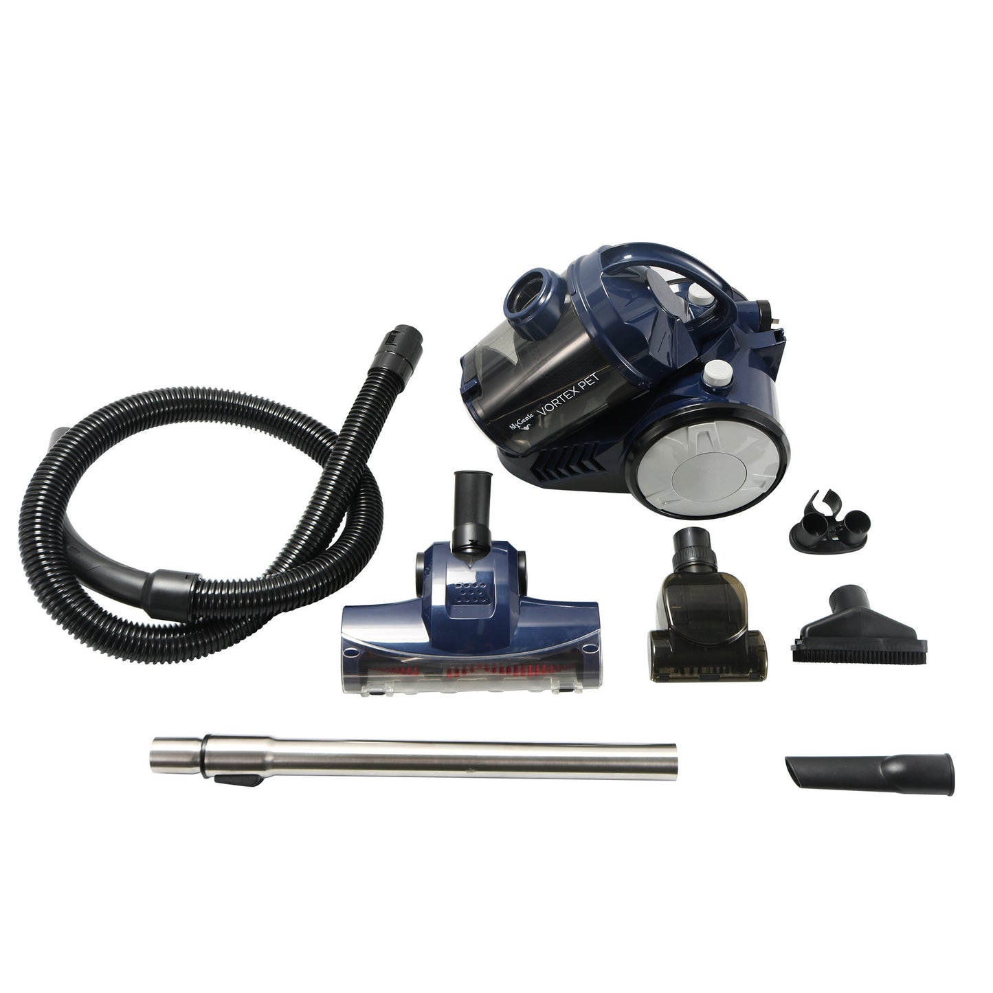 MyGenie Vortex Pet 1000W Canister Vacuum, HEPA, Strong Suction, Pet Hair