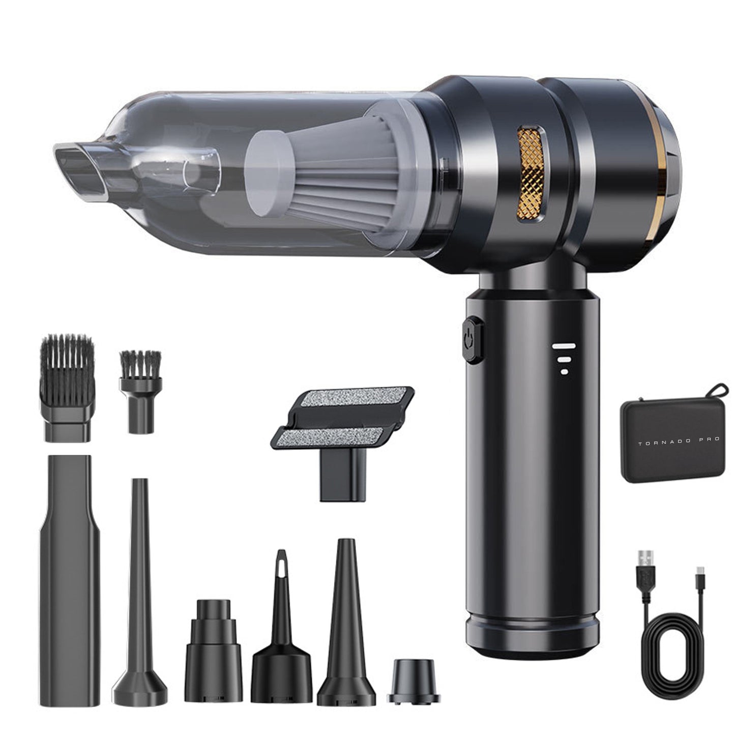 MyGenie Tornado Pro V2.0 Handheld Vacuum & Blower, 15kPa, HEPA Filter