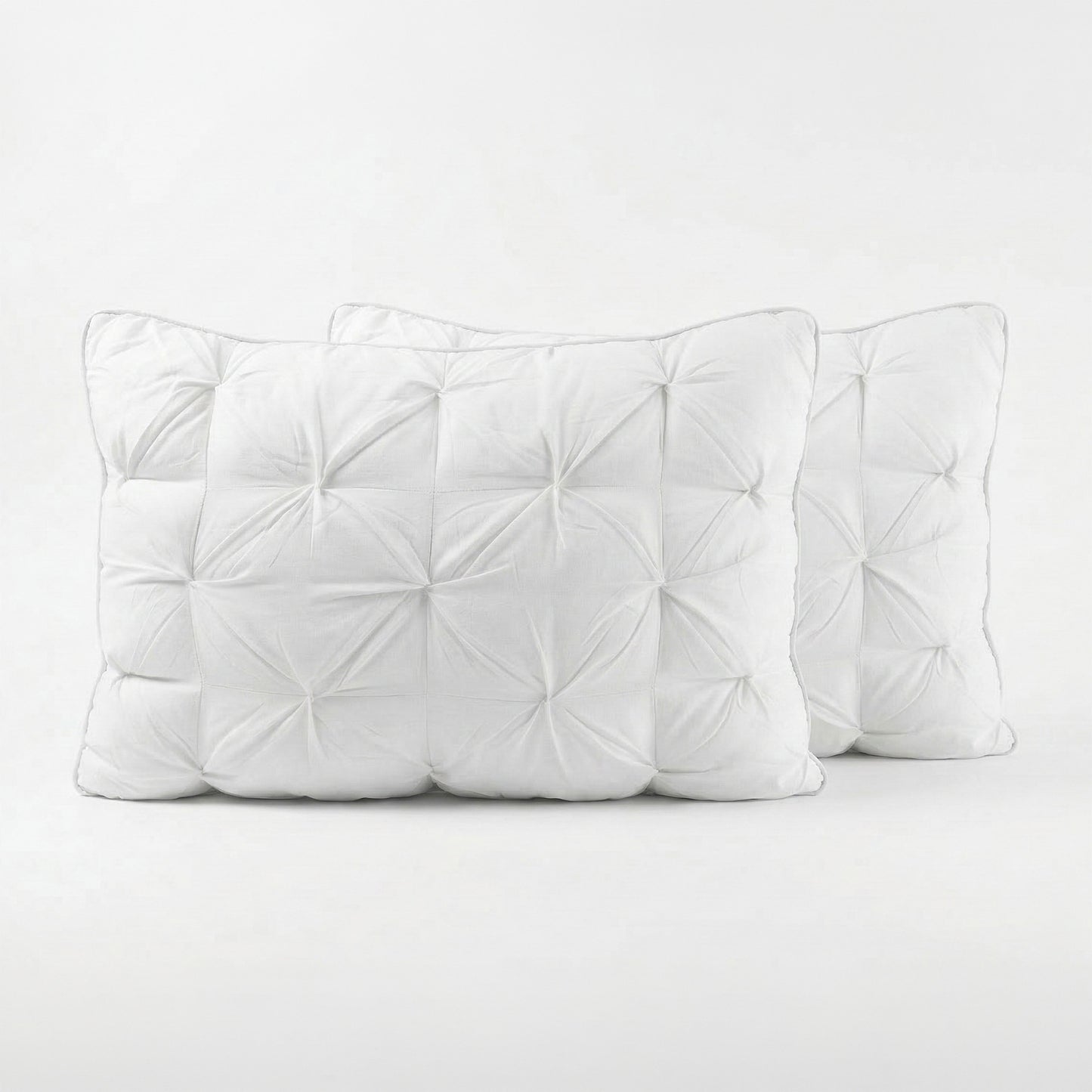 Royal Comfort Luxury Hotel Pillow 2 Pack 800GSM Microfibre 50x90cm White