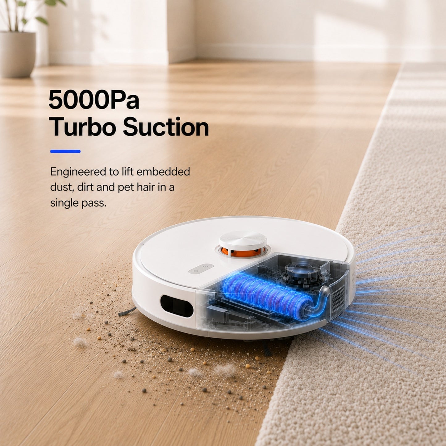 MyGenie Turbo Clean Self Empty Robotic Vacuum Cleaner
