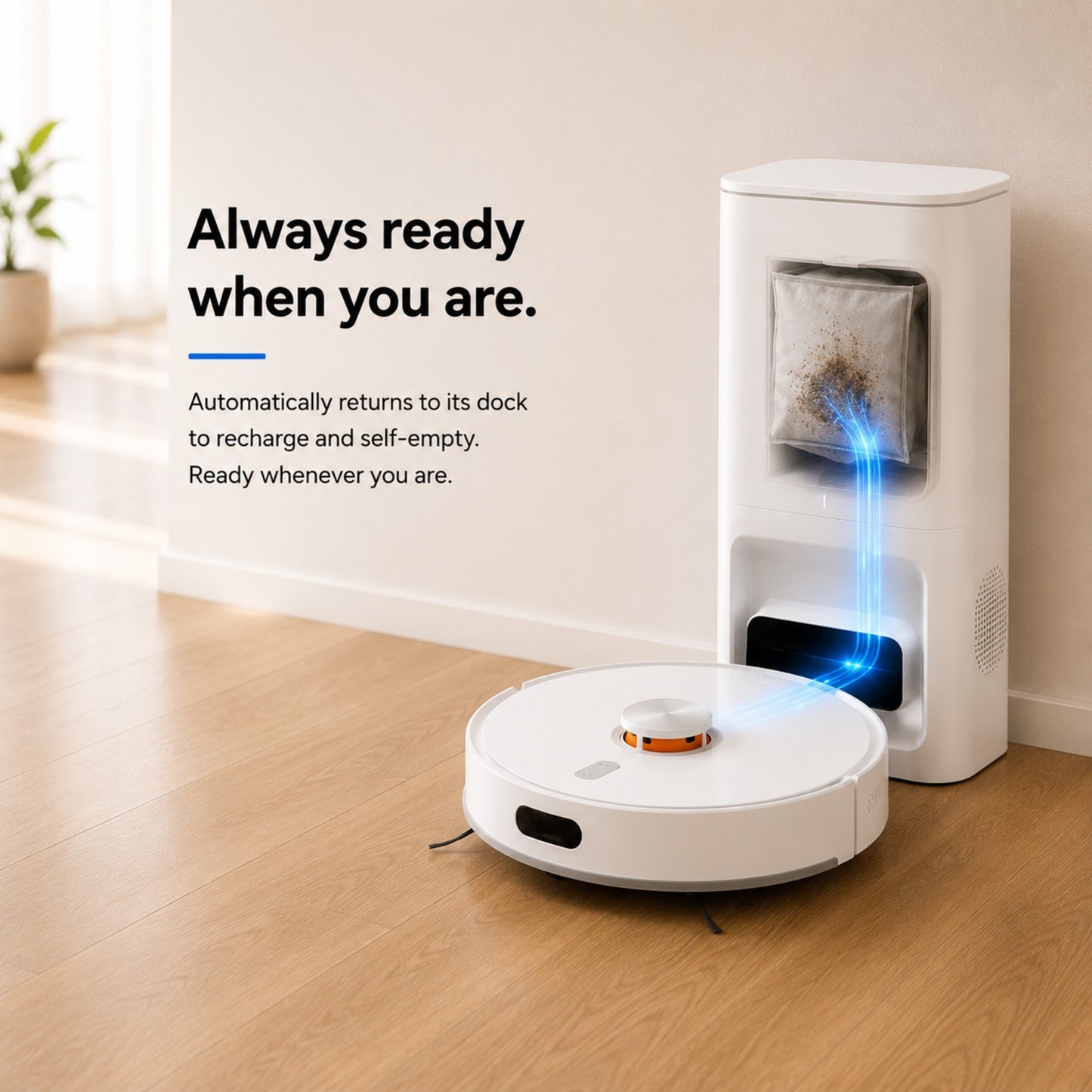 MyGenie Turbo Clean Self Empty Robotic Vacuum Cleaner
