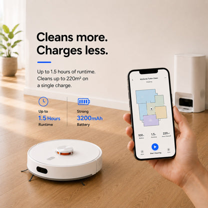 MyGenie Turbo Clean Self Empty Robotic Vacuum Cleaner