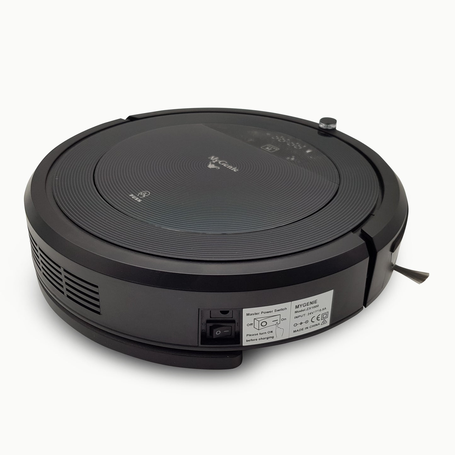 MyGenie ZX1000 Automatic Robotic Vacuum Cleaner Dry Wet Mop Rechargable Black