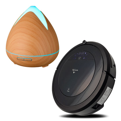 MyGenie ZX1000 Robot Vacuum & Mop + Bonus Aroma Diffuser with 3 Oils