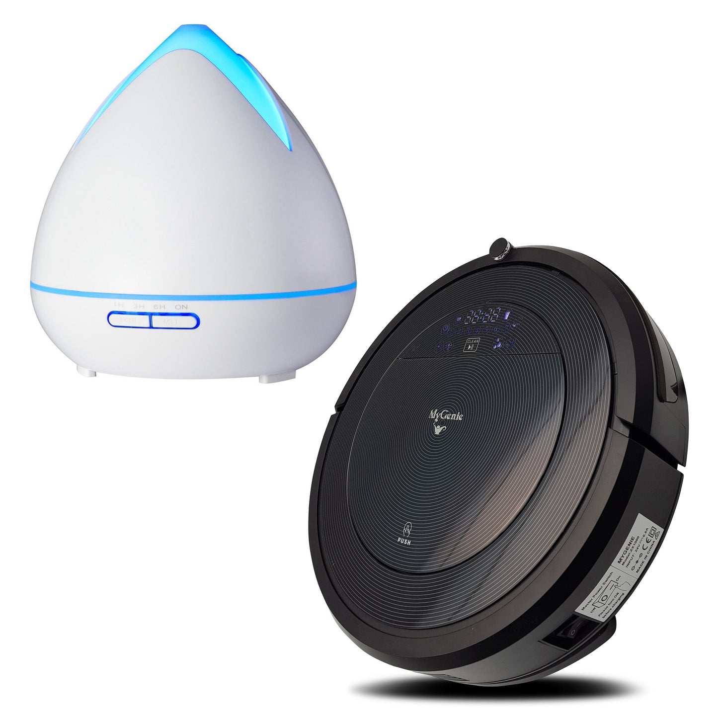 MyGenie ZX1000 Robotic Vacuum Cleaner with Bonus Aroma Diffuser with 3 Oils