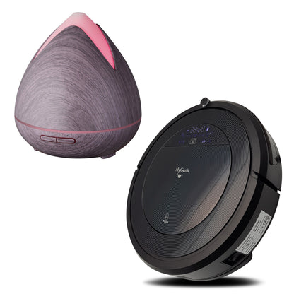 MyGenie ZX1000 Robot Vacuum & Mop + Bonus Aroma Diffuser with 3 Oils