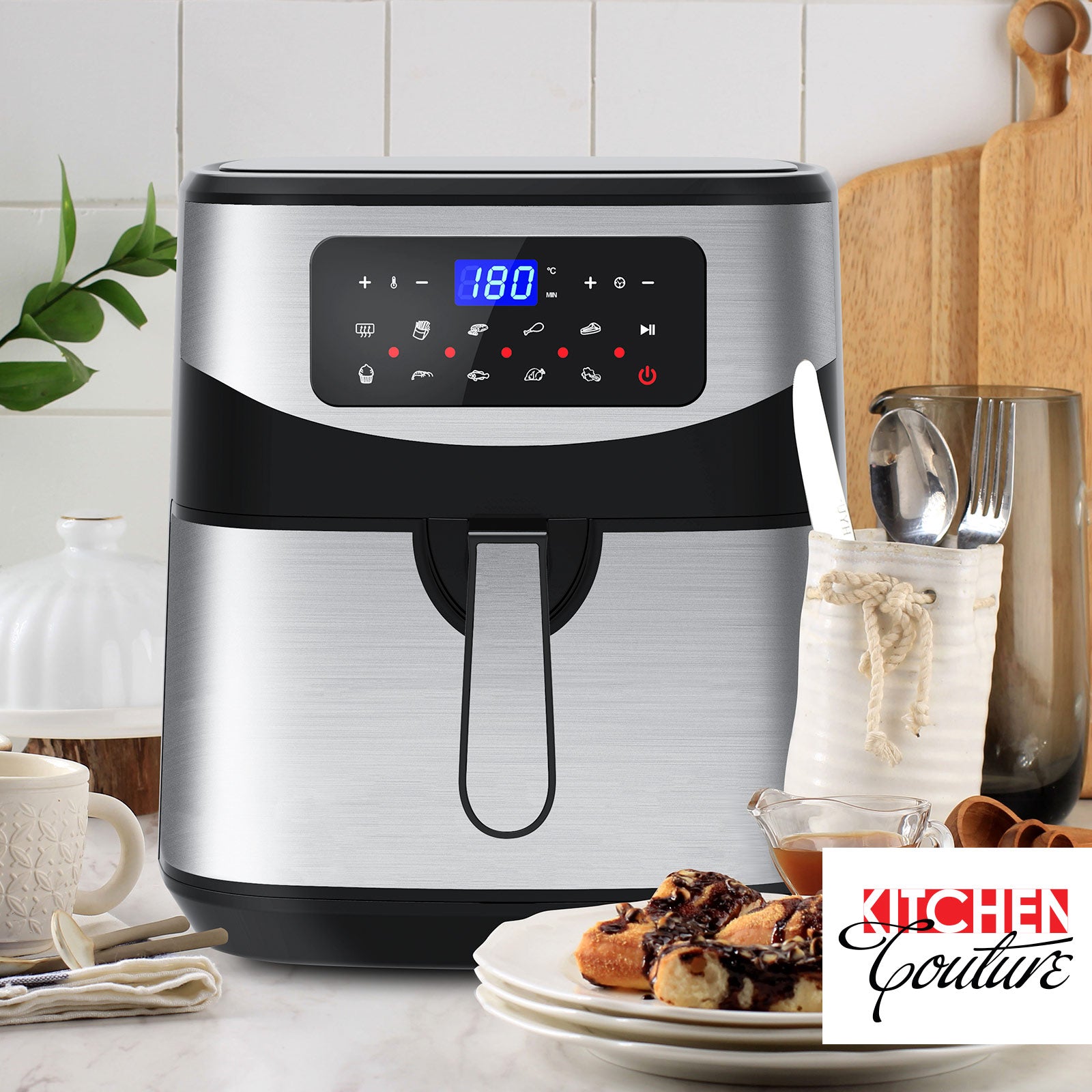 Kitchen Couture 12 Litre Air Fryer Multifunctional LCD One Touch Display