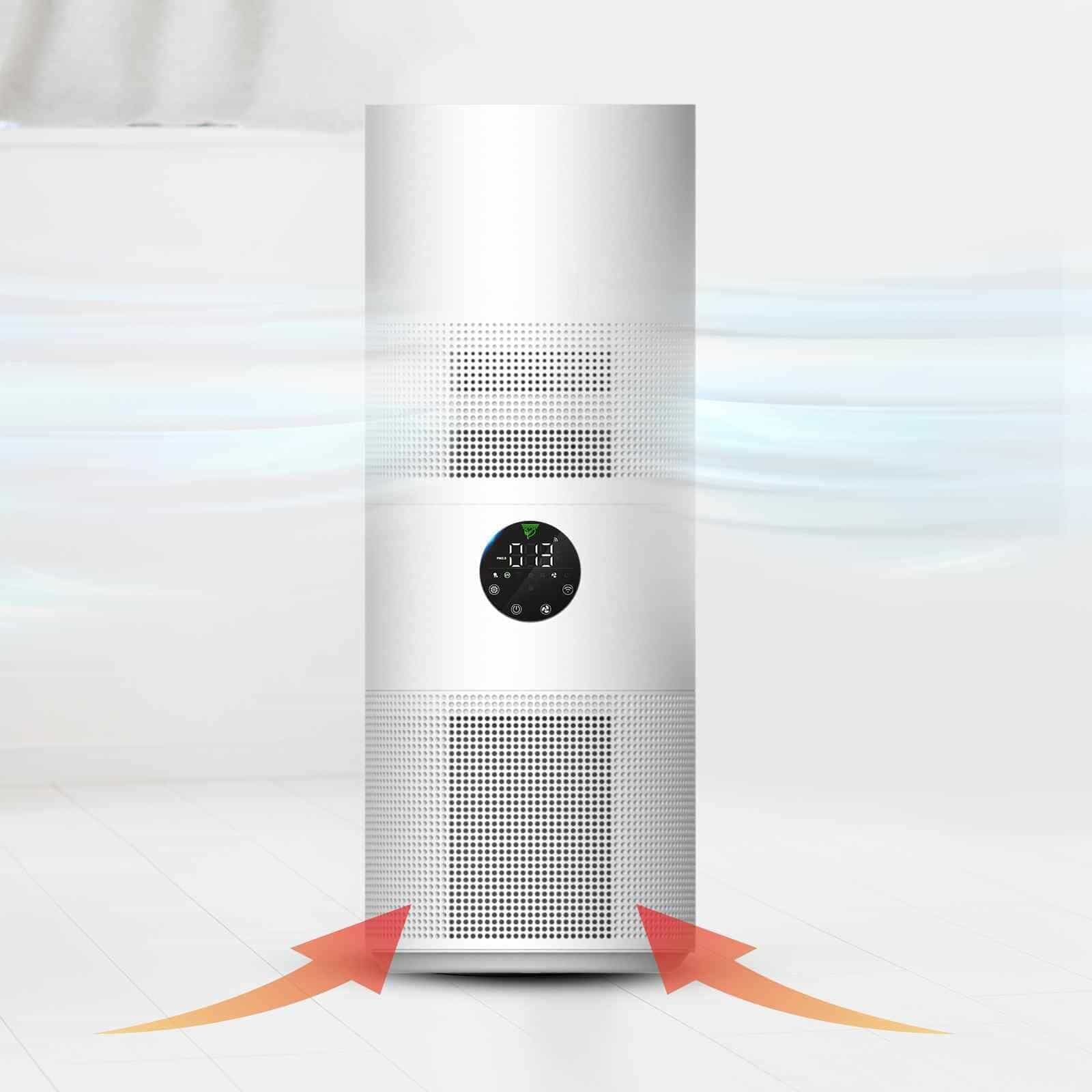 MyGenie Tower Air Purifier with Planter 2-in-1 WI-FI App Control HEPA
