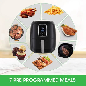 Digital Air Fryer 7L LED Display Kitchen Couture Healthy Oil Free Cooking