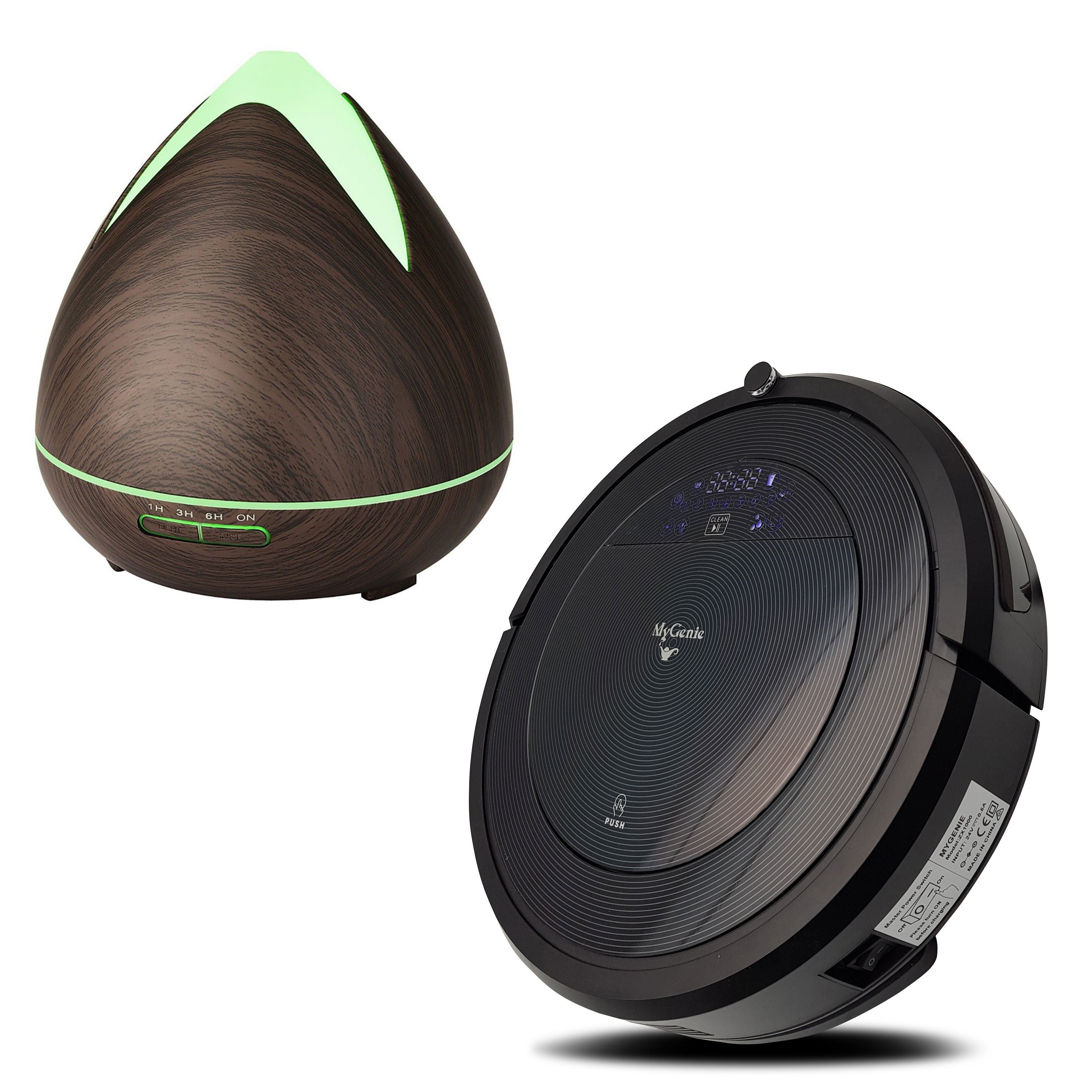 MyGenie ZX1000 Robotic Vacuum Cleaner with Bonus Aroma Diffuser with 3 Oils